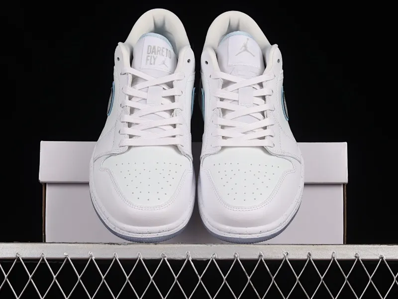 All categories Air Jordan Jordan series basketball shoes Air Jordan 1 Low G version pure original Air Jordan 1 Low "Dare To Fly" AJ1 Joe 1 silver cultural low-top casual sneakers FB1874-101
